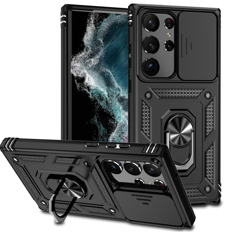 Samsung S24 Ultra Military Ring Stand Case A14 5G