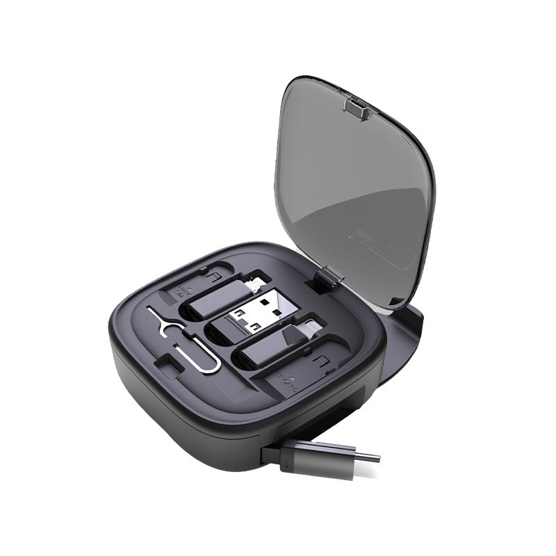 60W Fast Charge Retractable Data Cable with Adapter