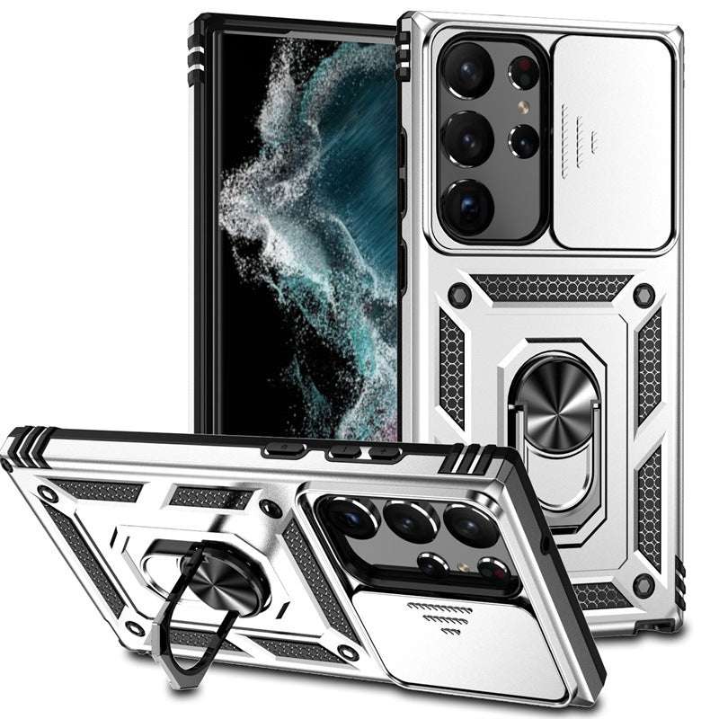 Samsung S24 Ultra Military Ring Stand Case A14 5G