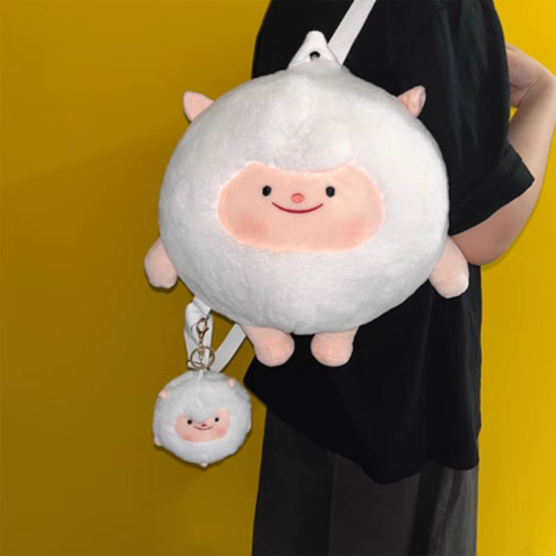 Plush Toy Set with Black Sheep and Gift Bag