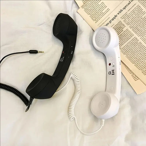 Retro Telephone Wired Earphones With Volume Control