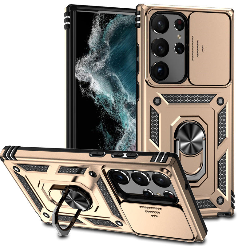 Samsung S24 Ultra Military Ring Stand Case A14 5G