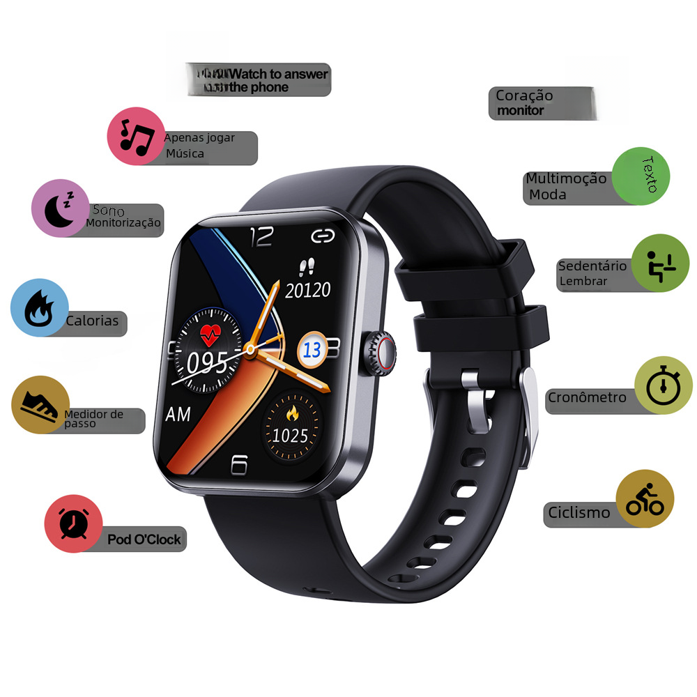 F57L Smartwatch with Heart Rate and Blood Pressure Monitor