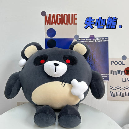 Plush Toy Set with Black Sheep and Gift Bag