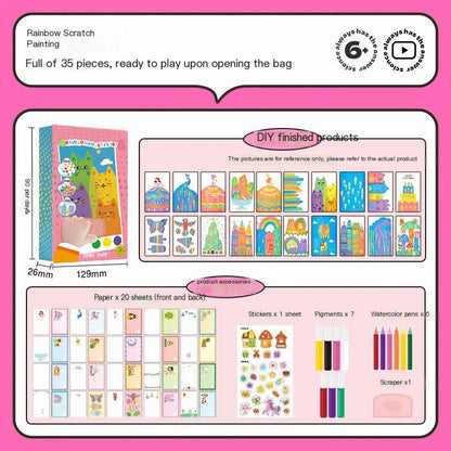 Rainbow Scratch Art Kit (One Set)