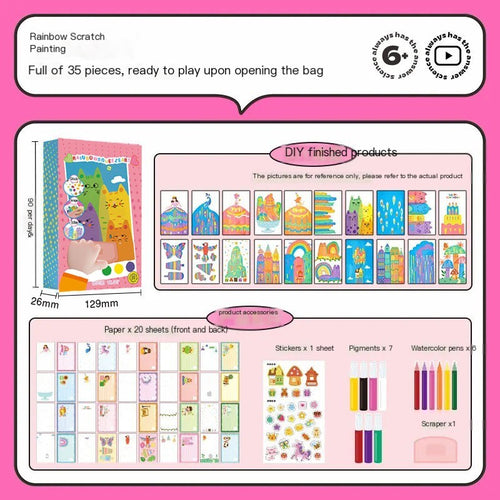 Rainbow Scratch Art Kit (One Set)