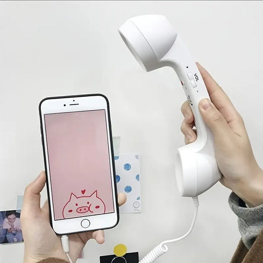 Retro Telephone Wired Earphones With Volume Control