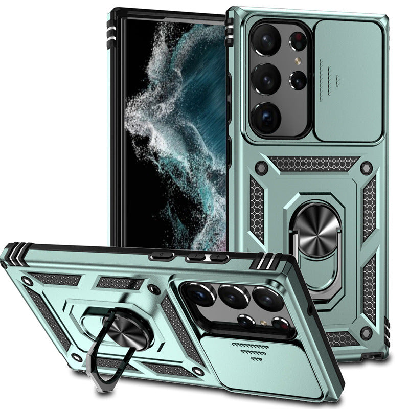 Samsung S24 Ultra Military Ring Stand Case A14 5G