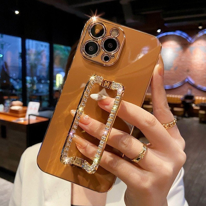 Glitter Phone Case with Stand for iPhone 15 Pro Max