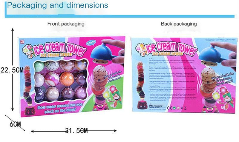 Ice Cream Stacking Toy