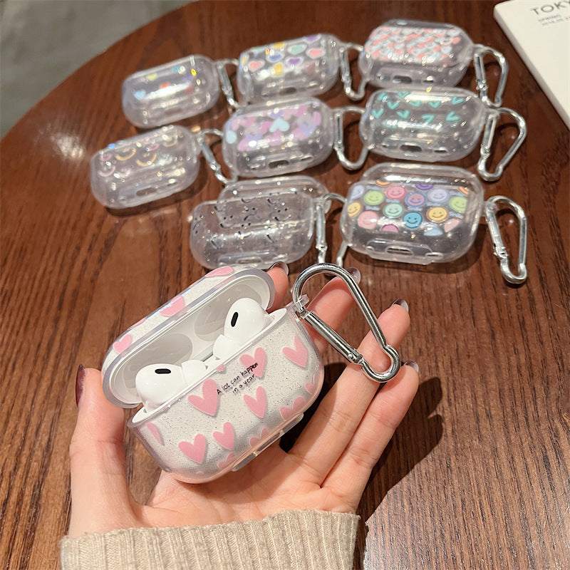 Glitter Heart Soft Case for Apple AirPods Pro 2