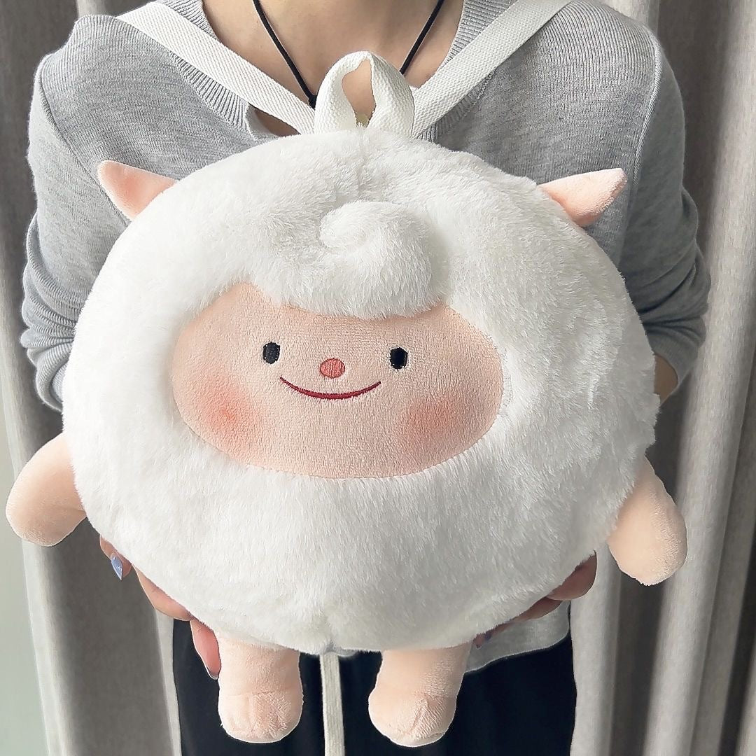 Plush Toy Set with Black Sheep and Gift Bag