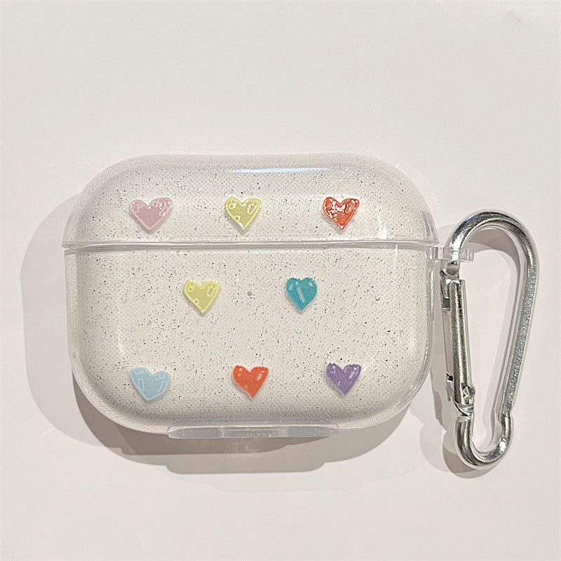 Glitter Heart Soft Case for Apple AirPods Pro 2