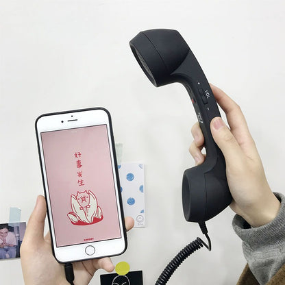 Retro Telephone Wired Earphones With Volume Control