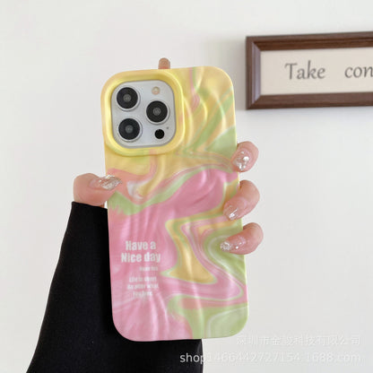 iPhone 15 Pro Max Oil Painting Silicone Case (Compatible with 14)