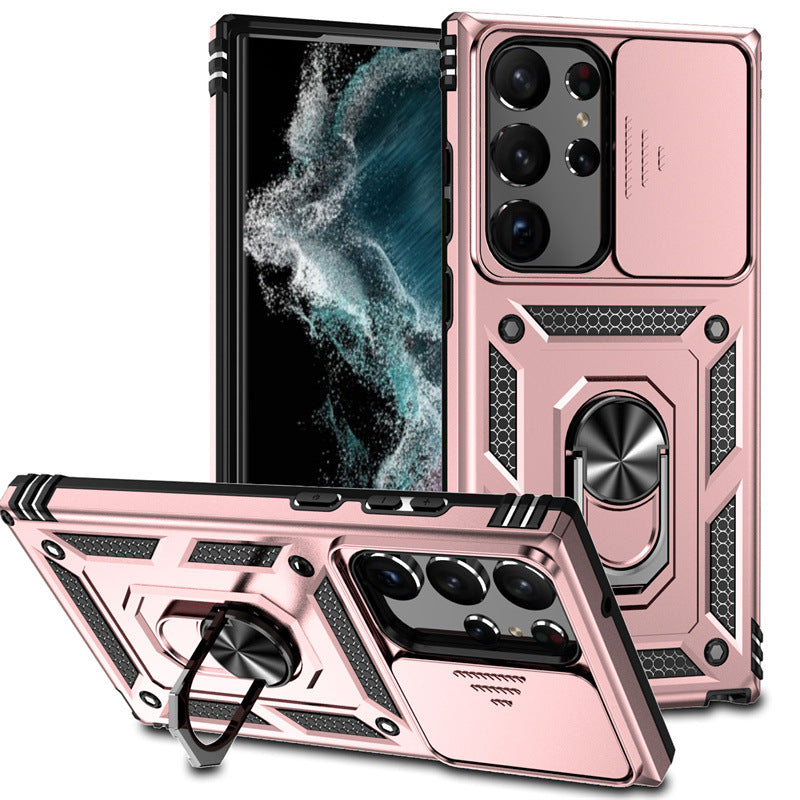 Samsung S24 Ultra Military Ring Stand Case A14 5G