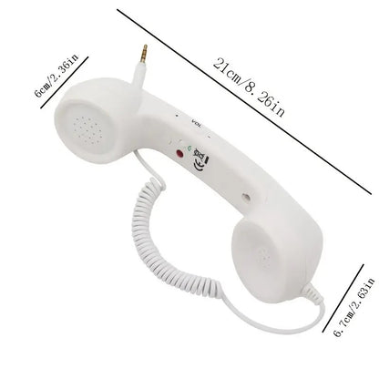 Retro Telephone Wired Earphones With Volume Control