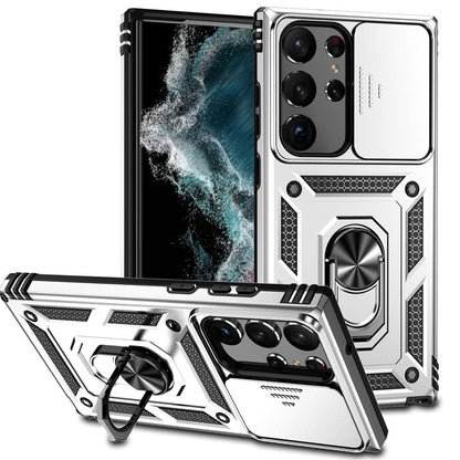 Samsung S24 Ultra Military Ring Stand Case A14 5G
