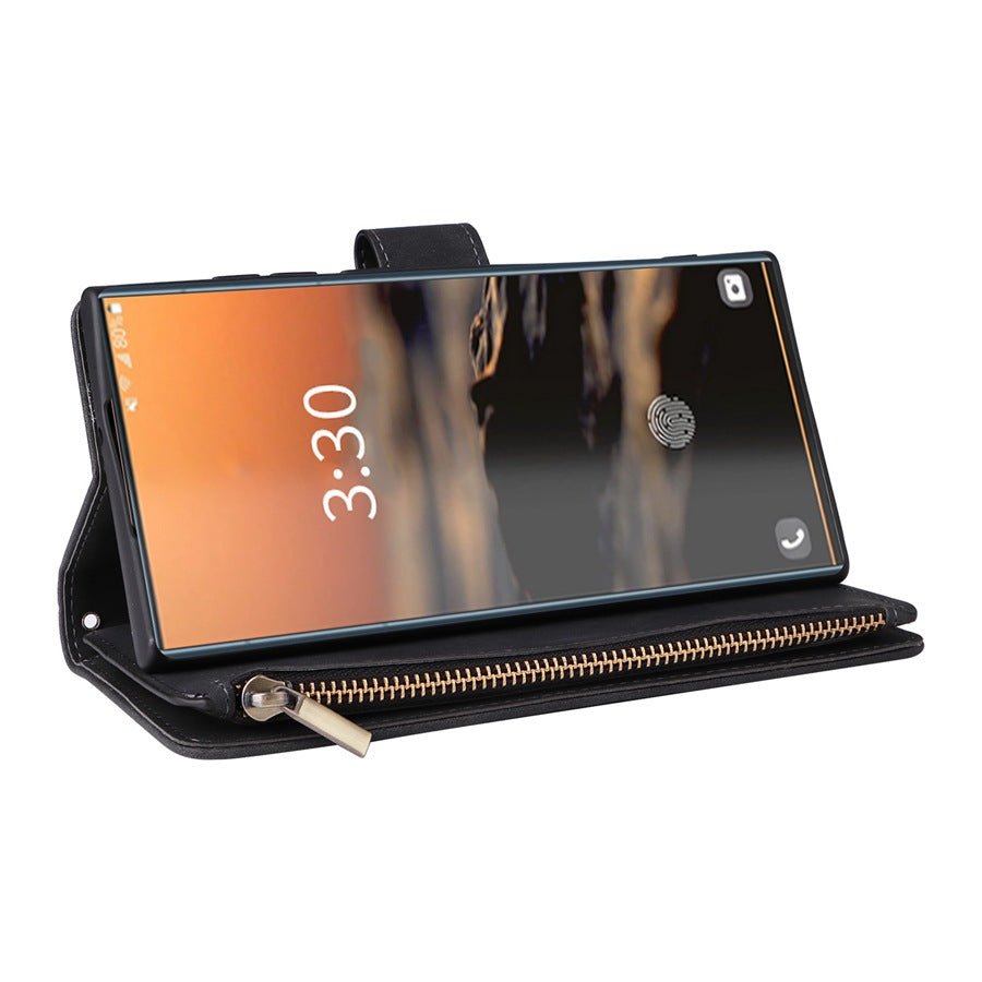 Samsung S24 Ultra Leather Case with Multi-Card Wallet