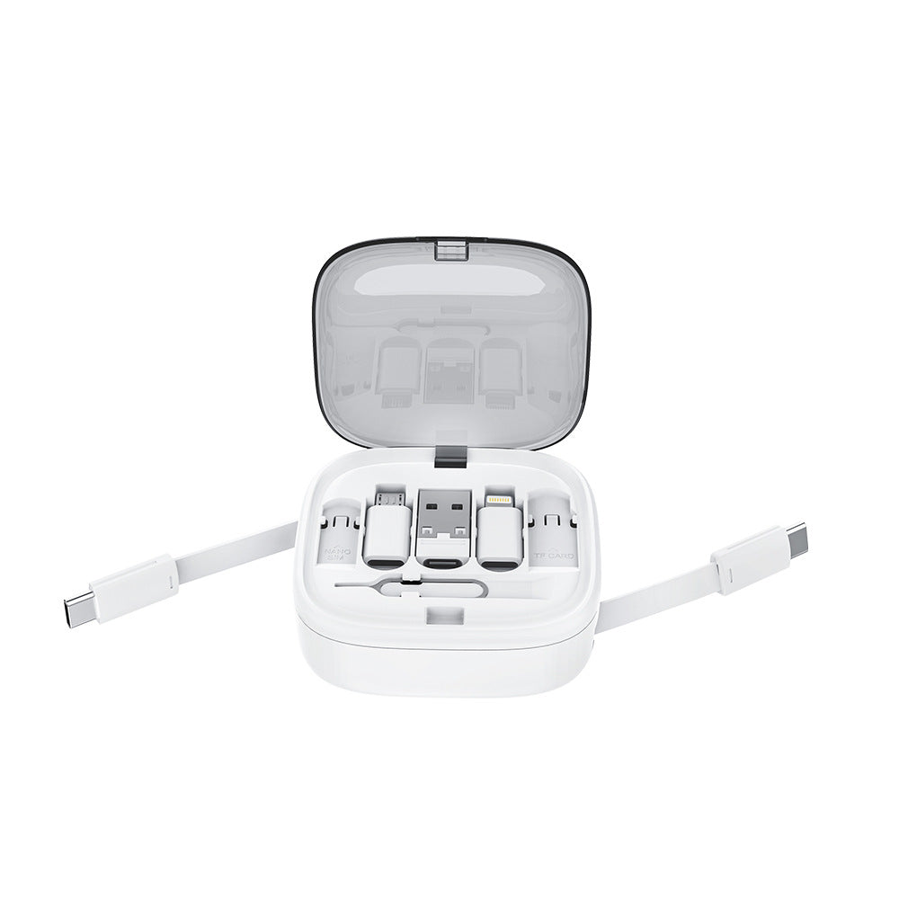 60W Fast Charge Retractable Data Cable with Adapter