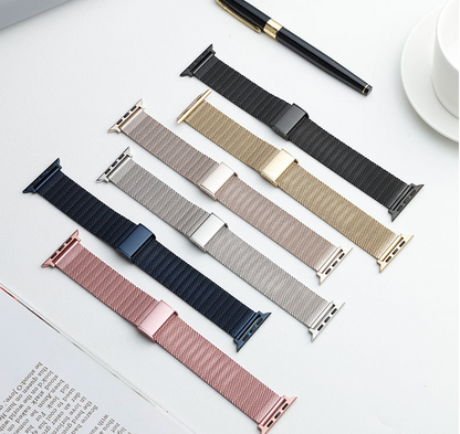 Metal Buckle Milanese Loop Band for Apple Watch