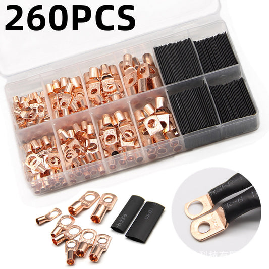 260pcs SC Terminal Connector with Heat Shrink Tubing Set