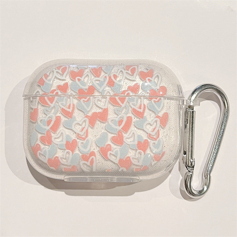 Glitter Heart Soft Case for Apple AirPods Pro 2