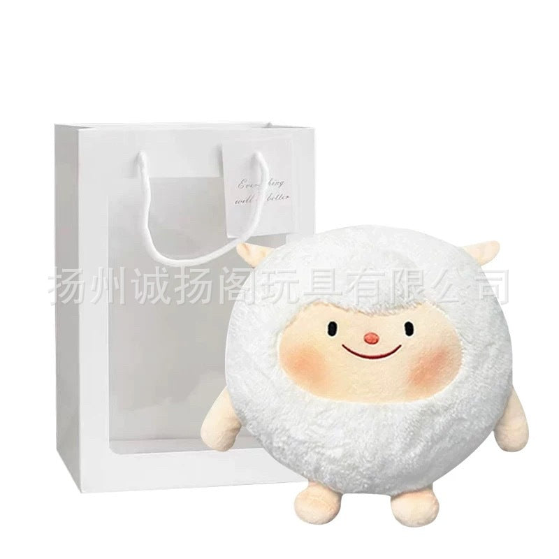 Plush Toy Set with Black Sheep and Gift Bag