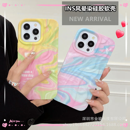 iPhone 15 Pro Max Oil Painting Silicone Case (Compatible with 14)