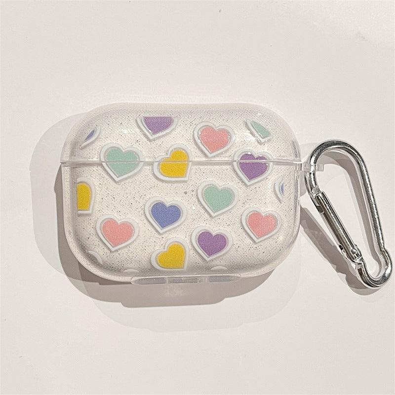 Glitter Heart Soft Case for Apple AirPods Pro 2