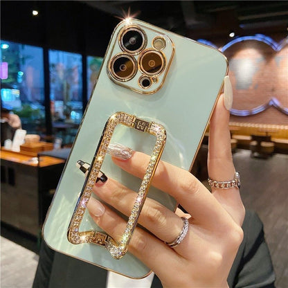 Glitter Phone Case with Stand for iPhone 15 Pro Max