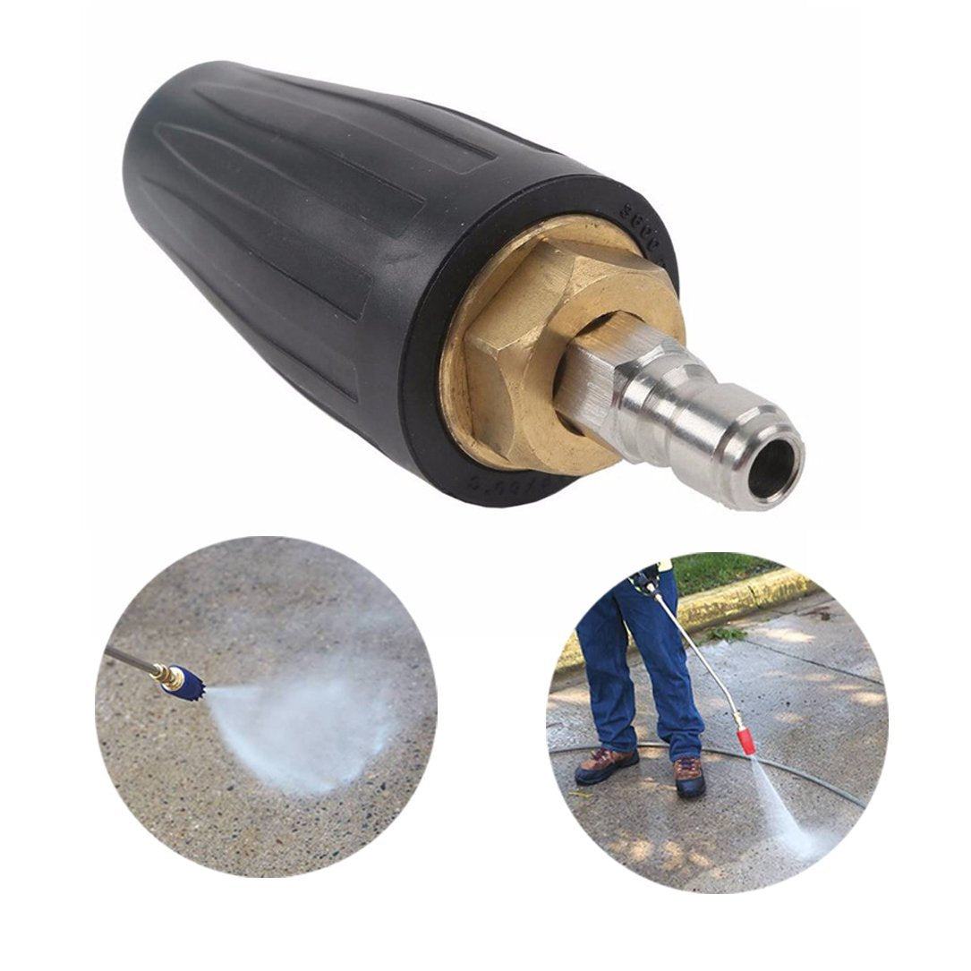 High-Pressure Washer Rotating Nozzle for Wood Carving