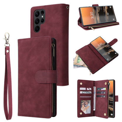 Samsung S24 Ultra Leather Case with Multi-Card Wallet