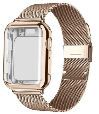 Metal Buckle Milanese Loop Band for Apple Watch