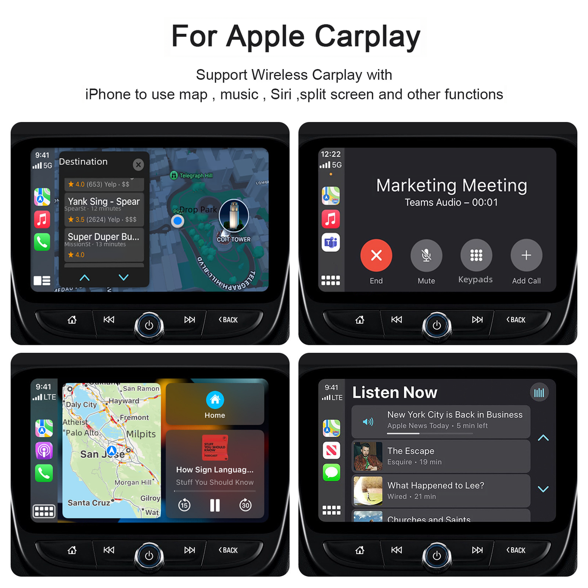 CarPlay Wireless Adapter for Apple Phones - AI Box