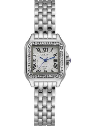 Quartz Women's Watch with Stainless Steel Band (Single)