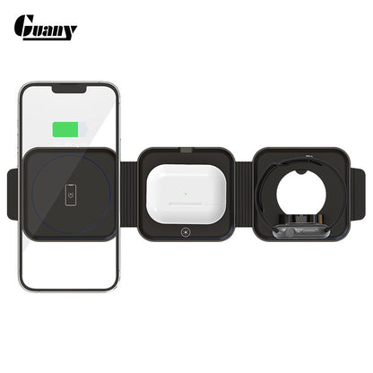 15W Foldable Magnetic Wireless Charger for Apple