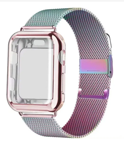 Metal Buckle Milanese Loop Band for Apple Watch